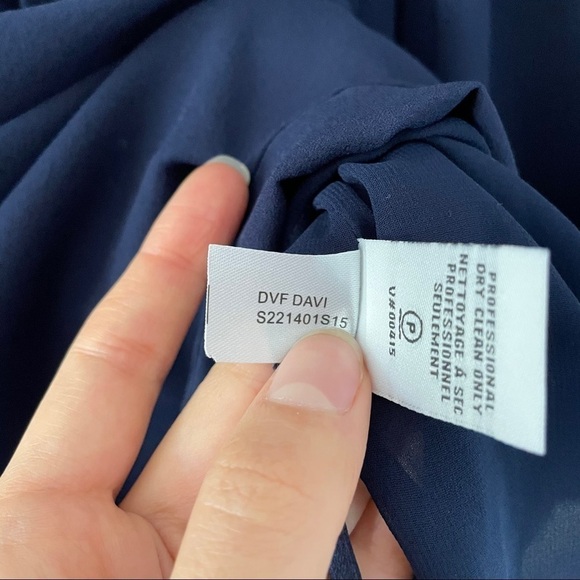 NWT Diane Von Furstenberg Davi Chiffon Blouse - Picture 10 of 12